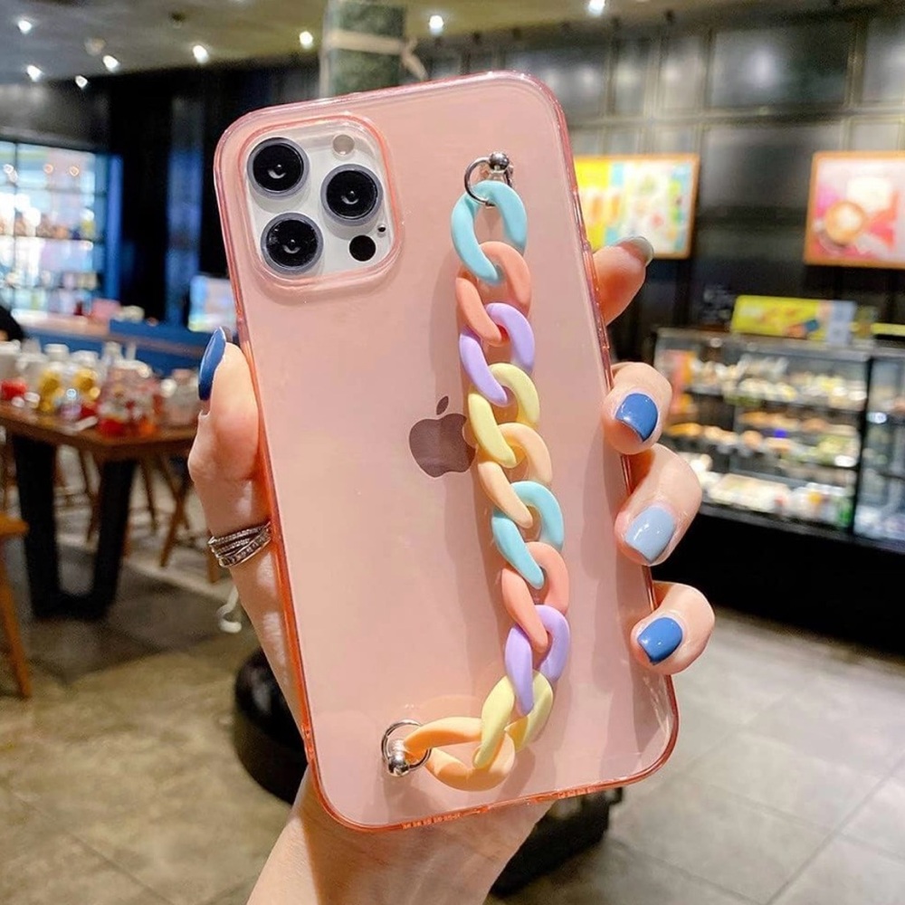 Blossom Colorful Acrylic Chain Phone Charm Phone Strap Phone‎ Case Accessories